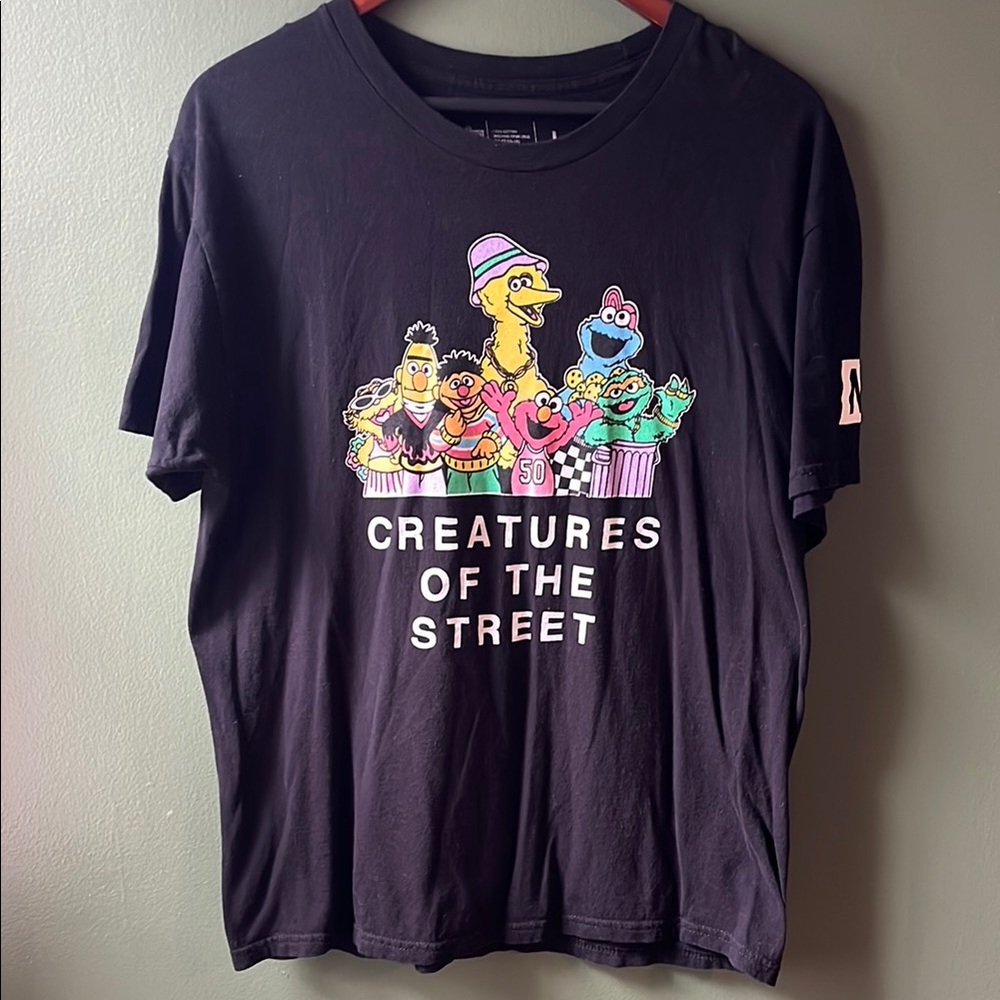 Neff -L- Black Sesame Street Graphic T-Shirt